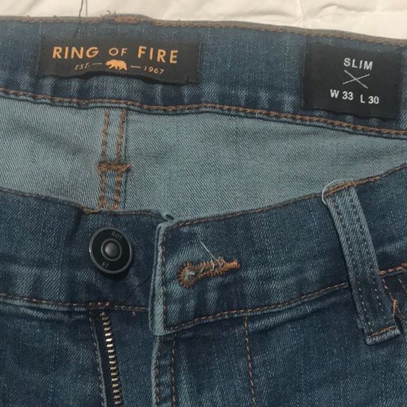 ring of fire slim fit stretch jeans